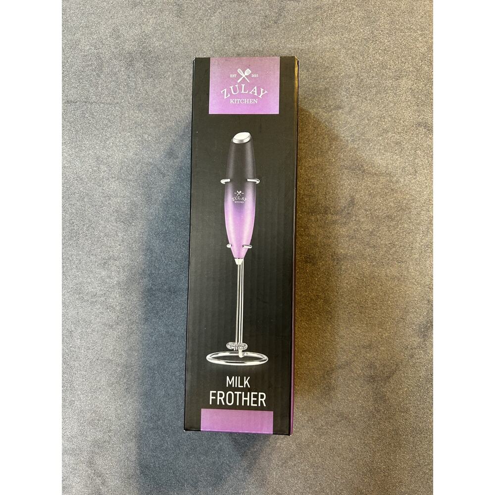 Zulay Kitchen Electric Milk Frother w/ stand - Purple - Picture 2 of 7